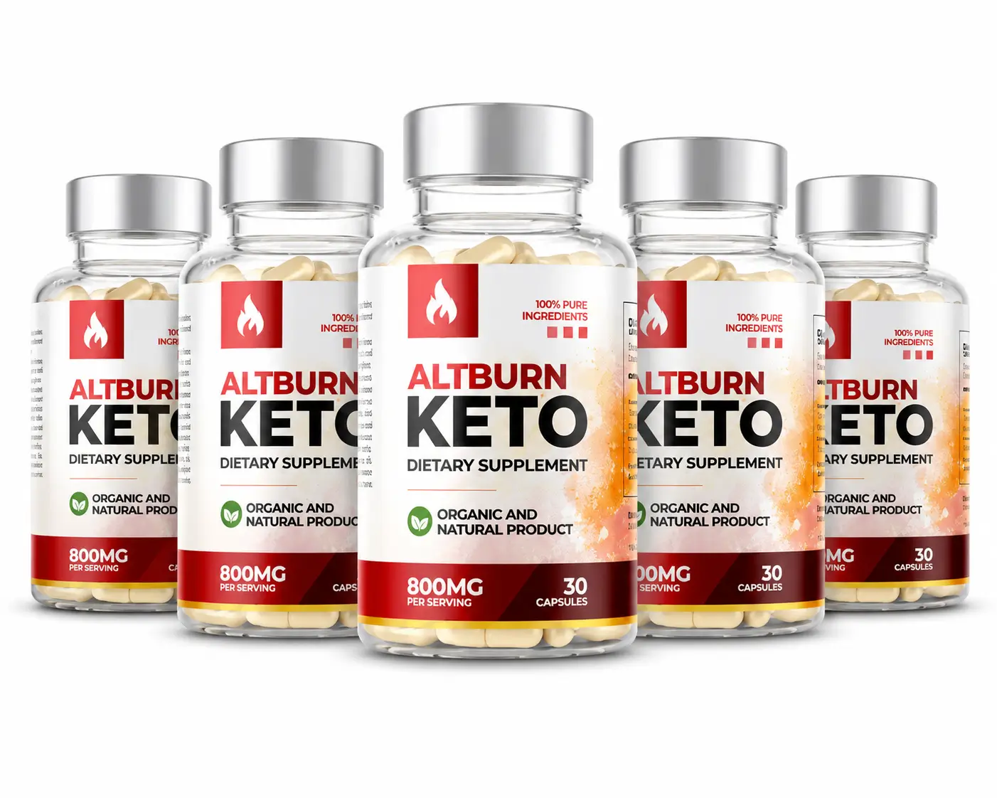 AltBurn Keto Capsules five bottle bundle
